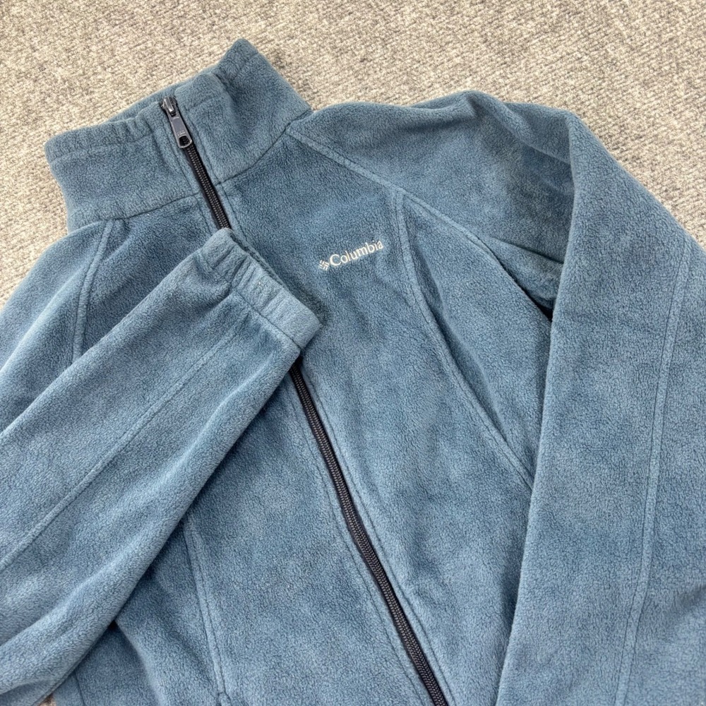 Columbia Benton Springs Full Zip Fleece Jacket Fleece‎ Jacket Medium Blue Womens